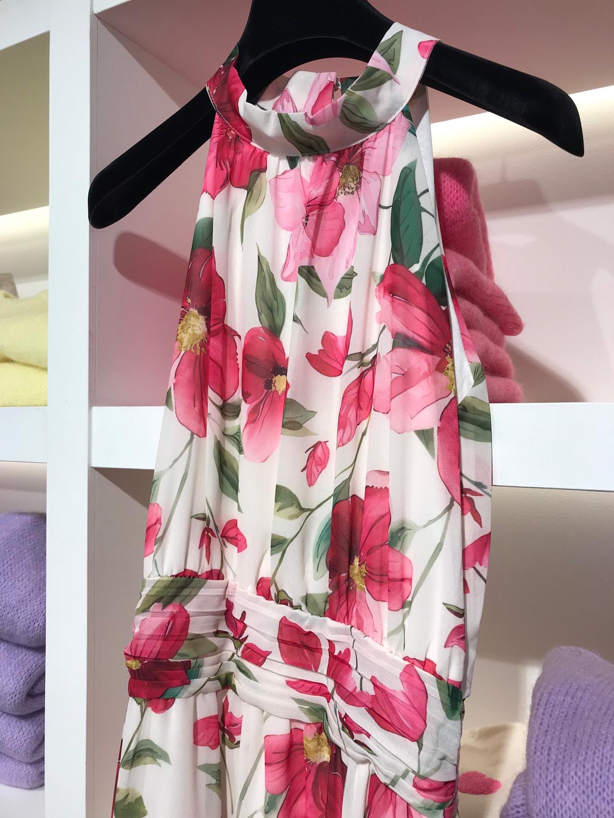 The Rose Satin Halter Neck