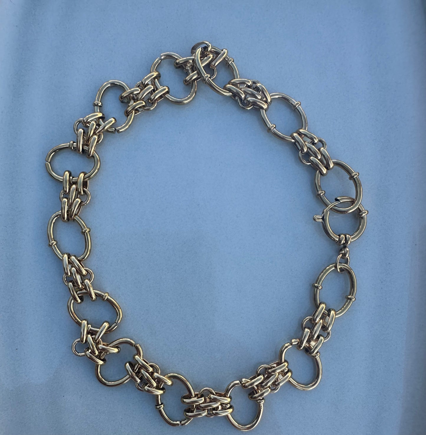 The Glenda Gold Loop Necklace & Bracelet