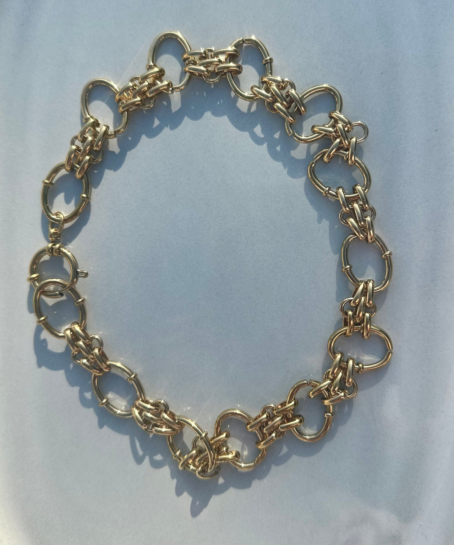 The Glenda Gold Loop Necklace & Bracelet