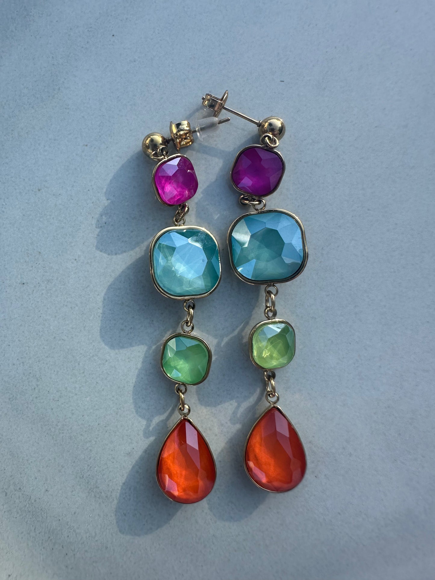 The Ruby Multi Drop Earring