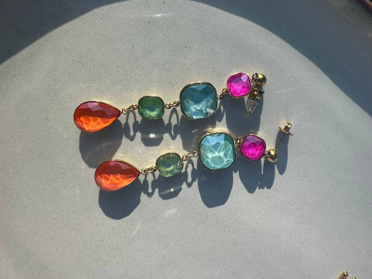 The Ruby Multi Drop Earring