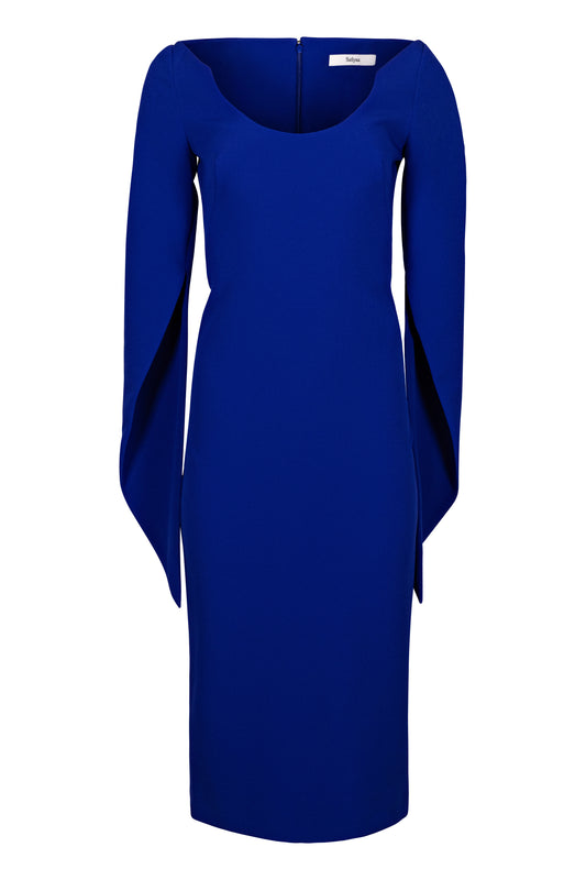 Evera Azure Blue Midi Dress