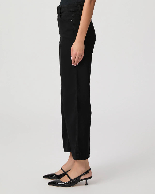 Anessa Wide Leg Jean in Black Shadow by PAIGE