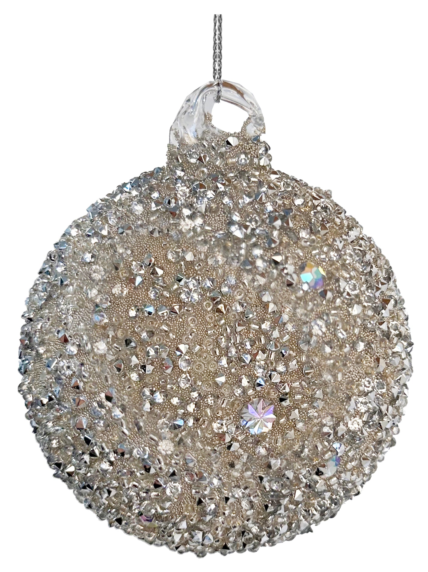 Silver Diamond Bauble