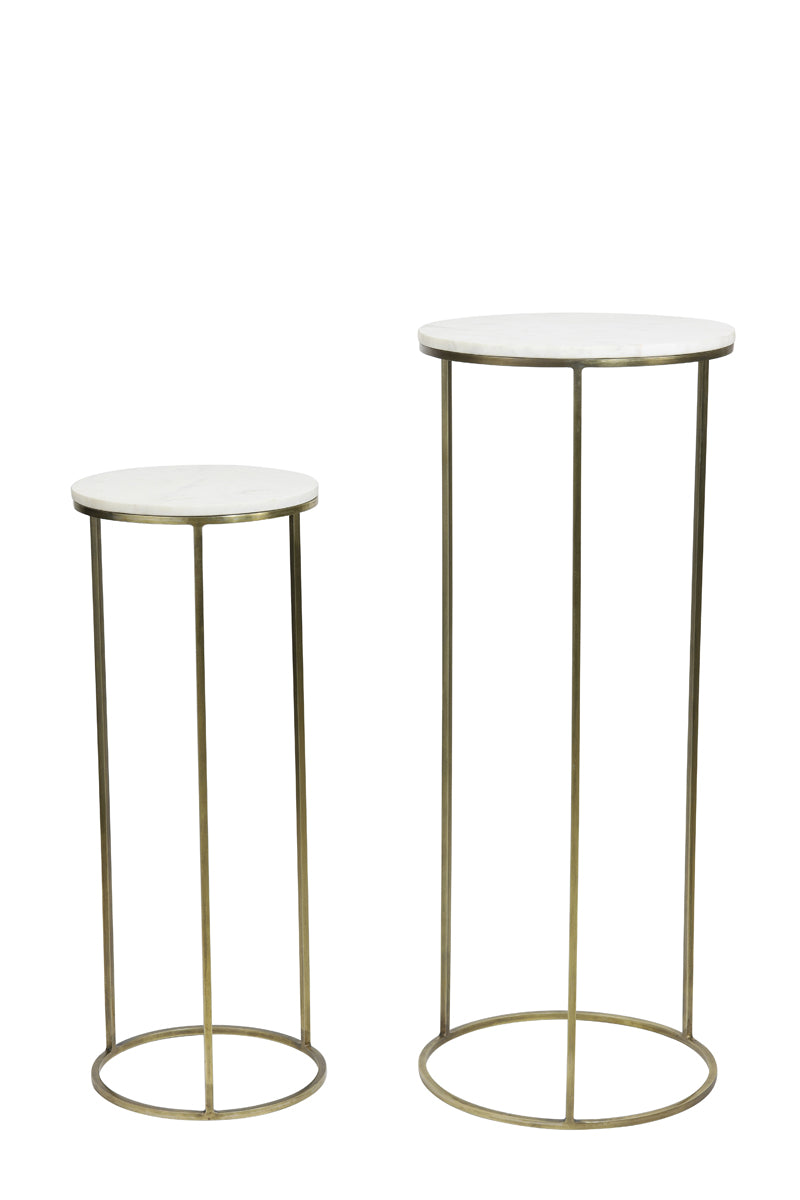 Marble Pillar Pair