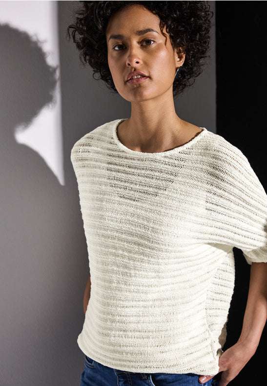 The Summer Knit in Optic White