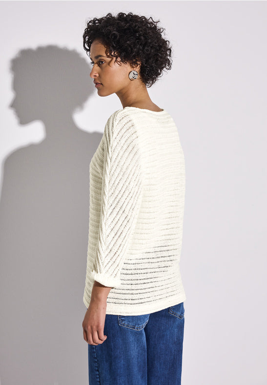 The Summer Knit in Optic White