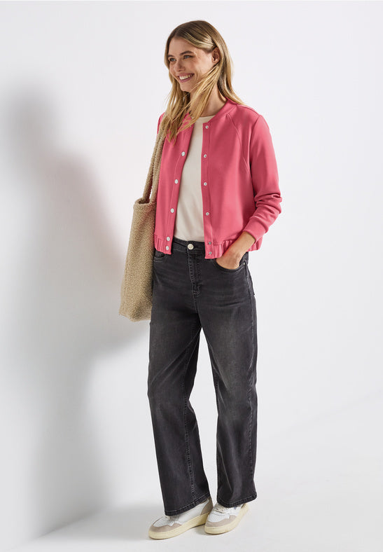 Coral Velvet Bomber