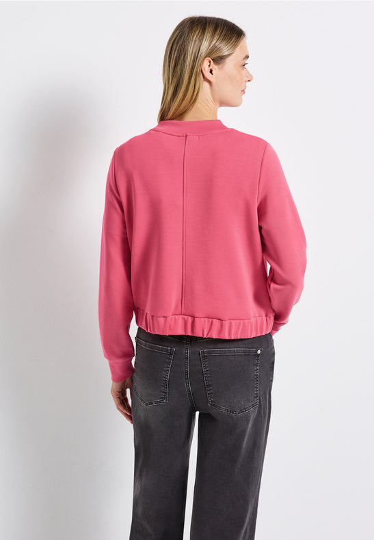 Coral Velvet Bomber