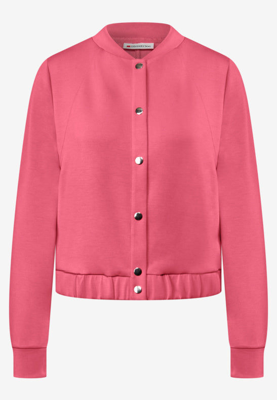 Coral Velvet Bomber