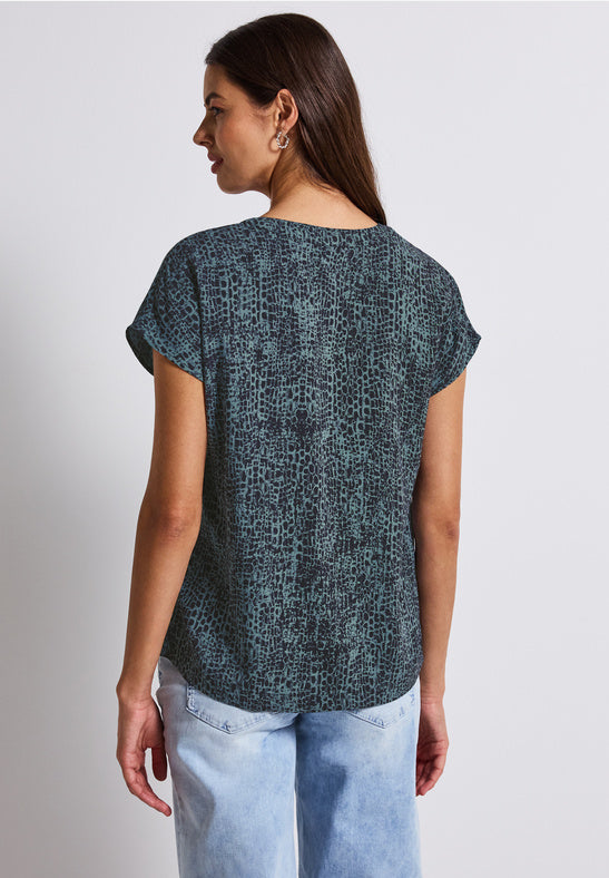 Snakeprint Ink Shirt by Street One