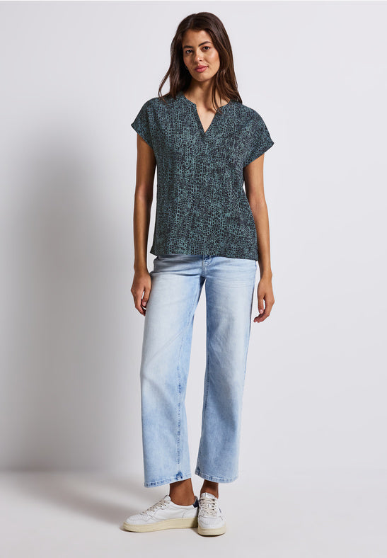 Snakeprint Ink Shirt by Street One