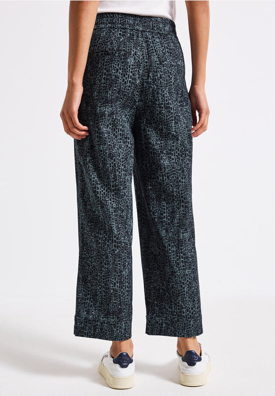 SnakePrint Trs in Petrol by Street One