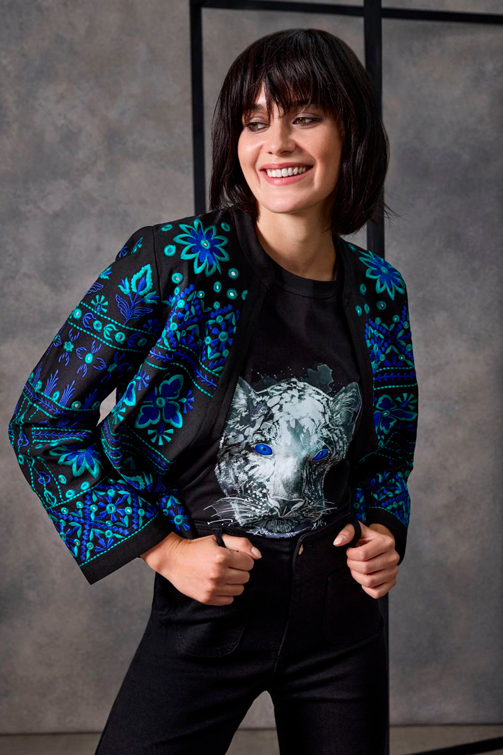 The Addison Sapphire Jacket