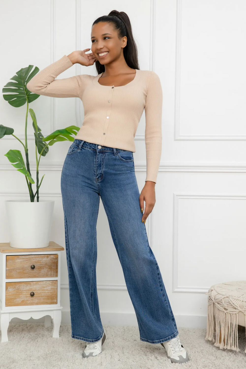 The Adonis Wide Leg Jean