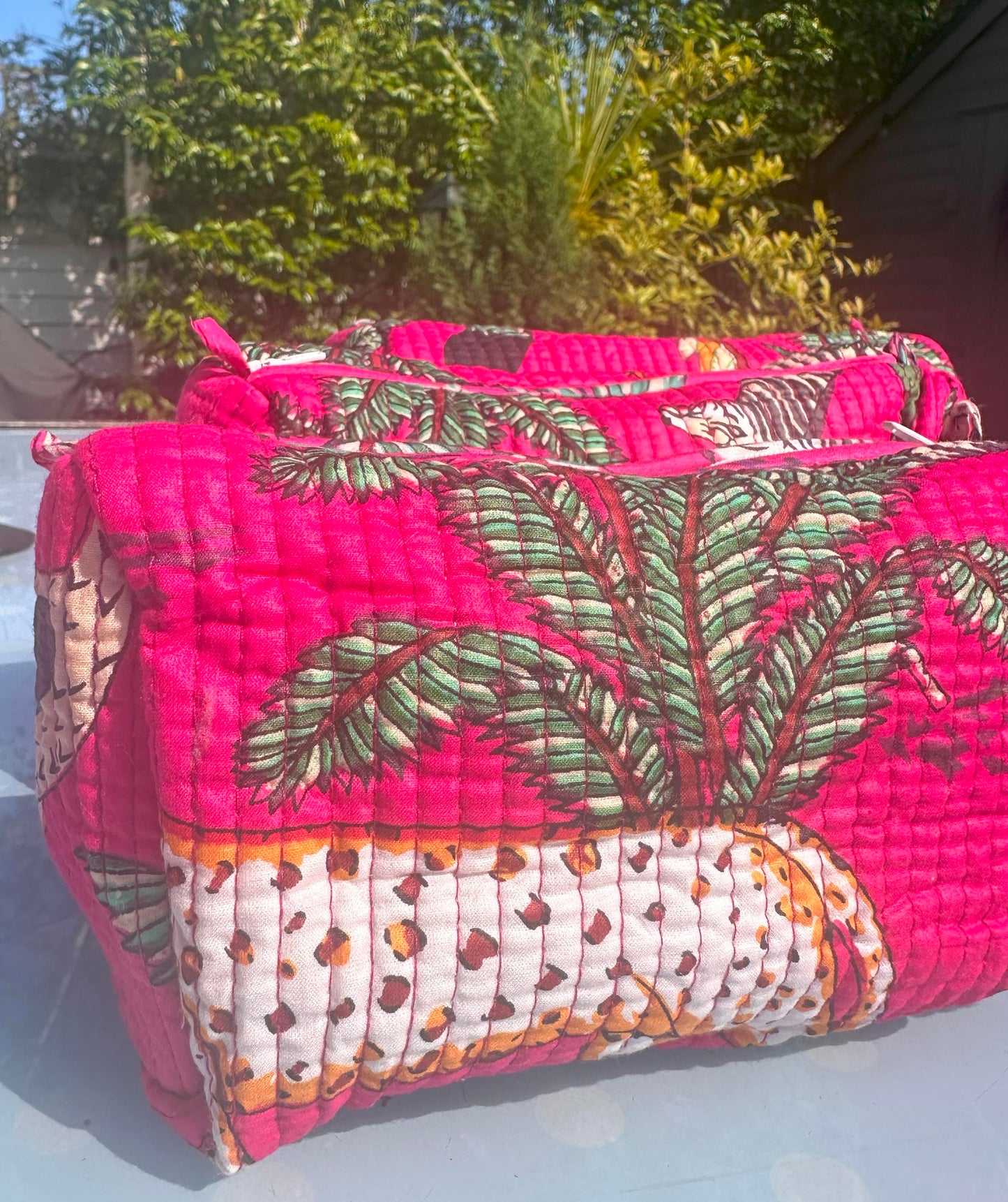 The Bea Palm Trilogy Cosmetic Bag