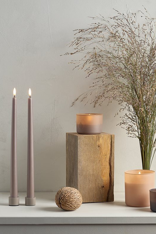 Taper Candle Beige 32cm