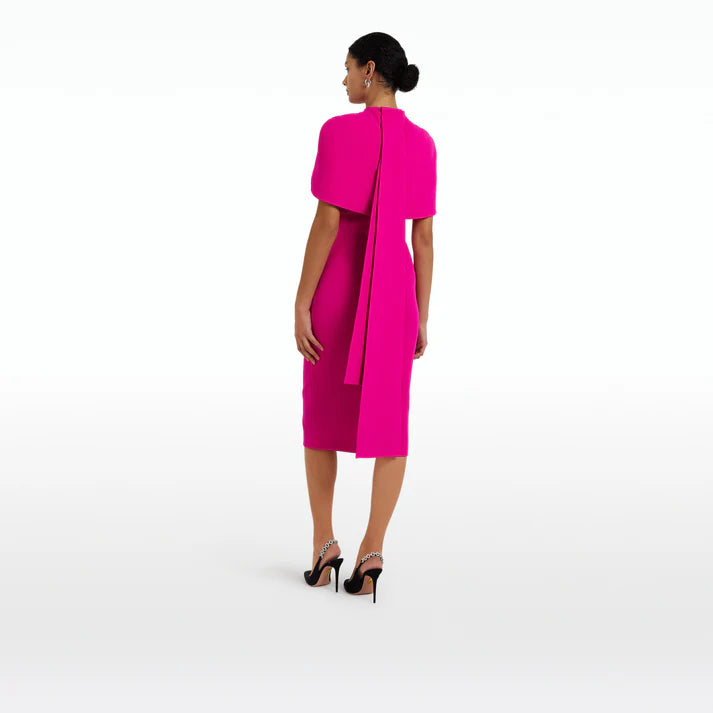 Kalika Wild Strawberry Midi Dress