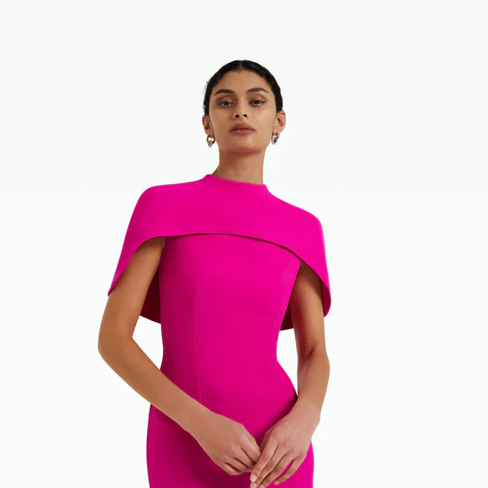 Kalika Wild Strawberry Midi Dress