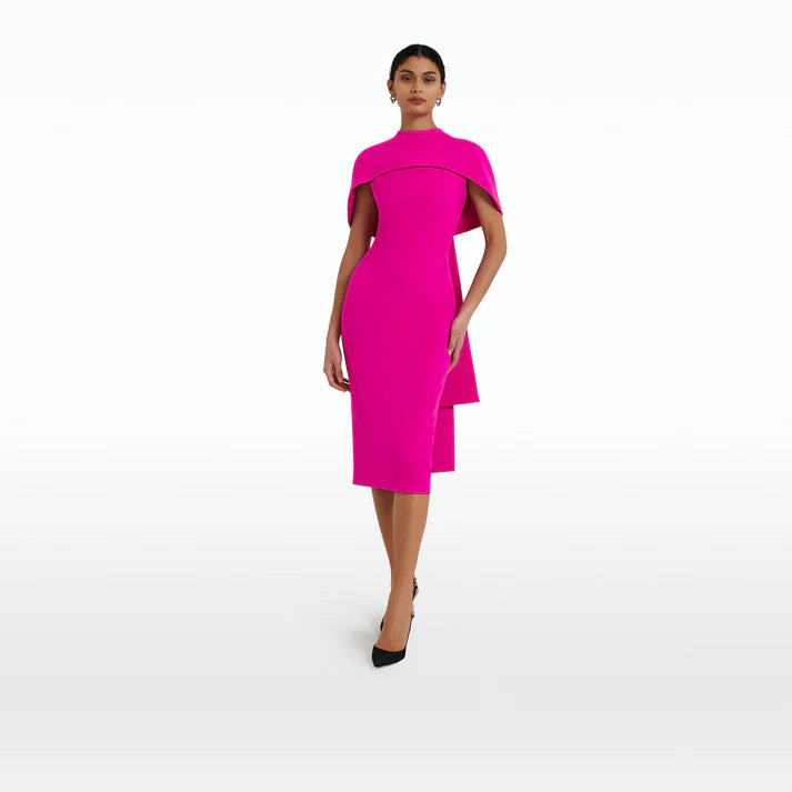 Kalika Wild Strawberry Midi Dress