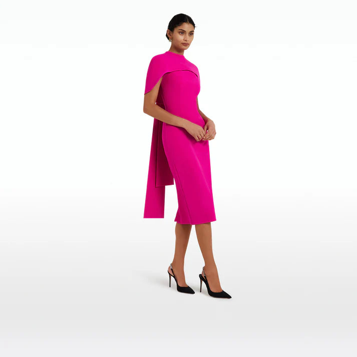 Kalika Wild Strawberry Midi Dress