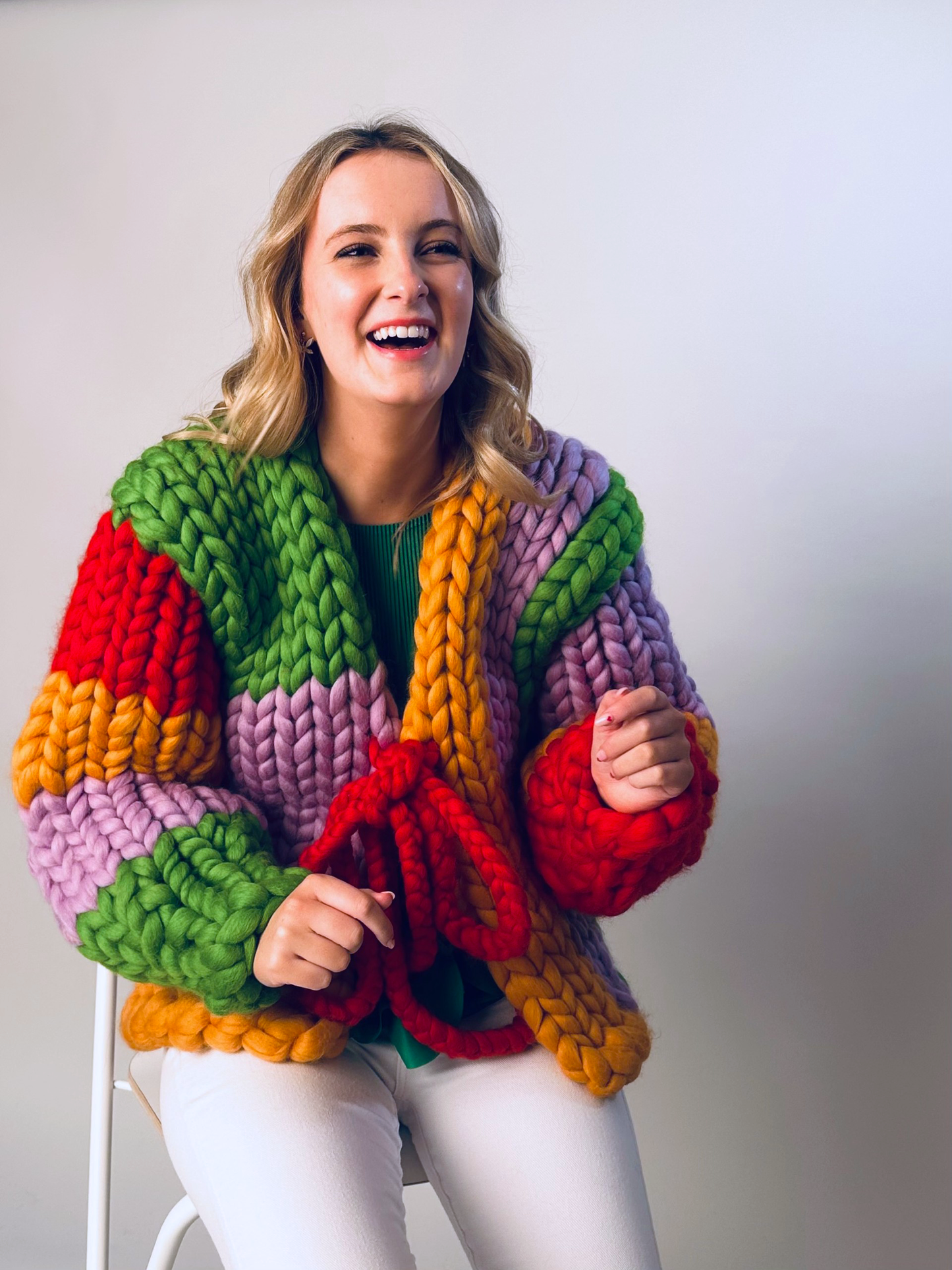 Cherry Rainbow Colossal Knit By Hope Macaulay