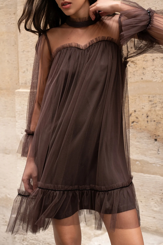 Chocolate Tulle Dress