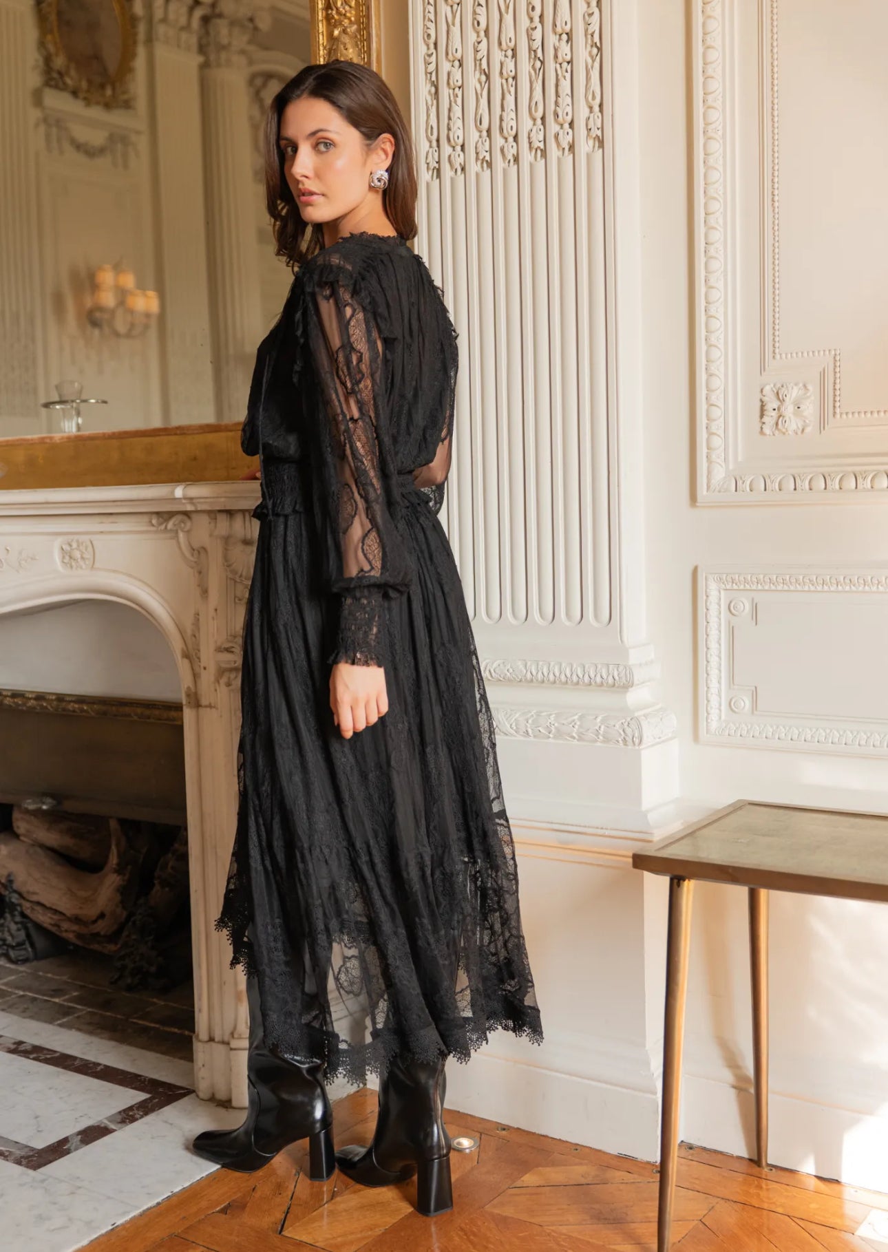 Lace Satine Top