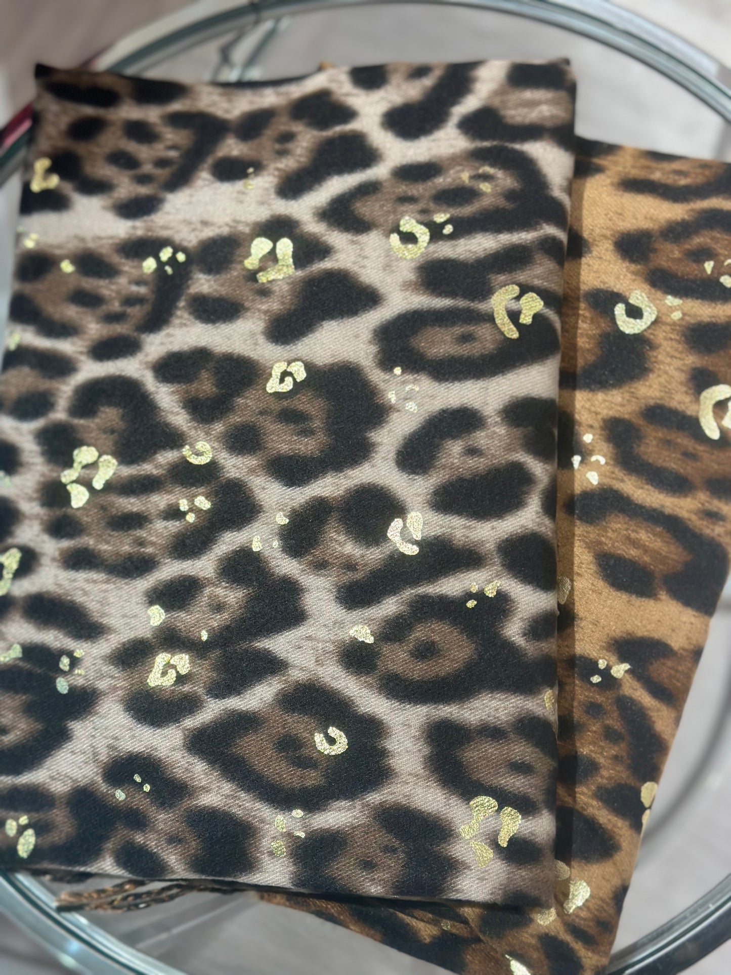 Leopard Gold Wrap