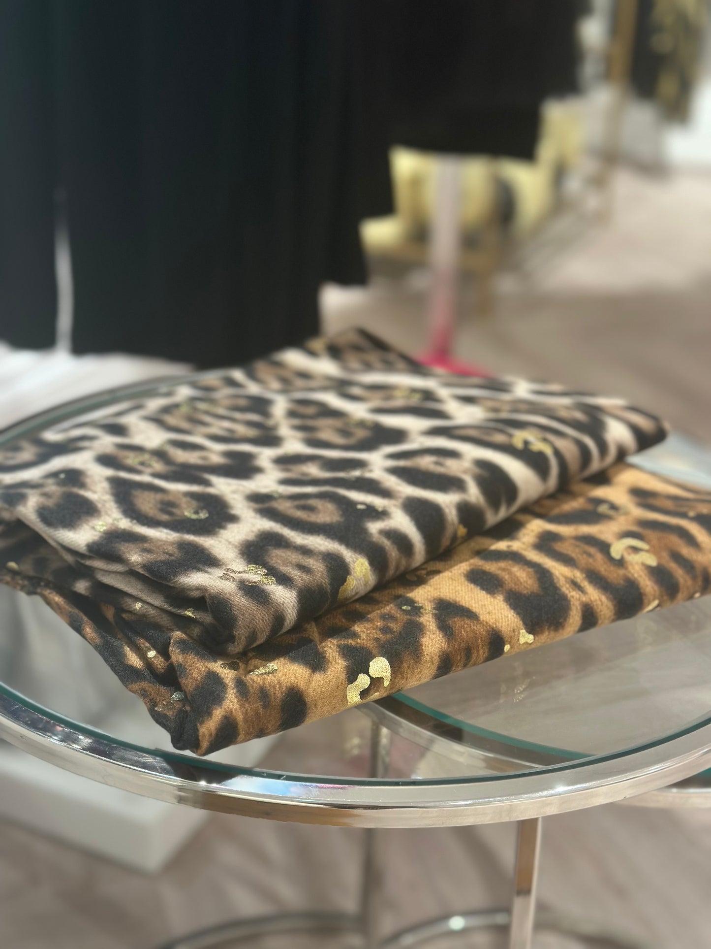 Leopard Gold Wrap