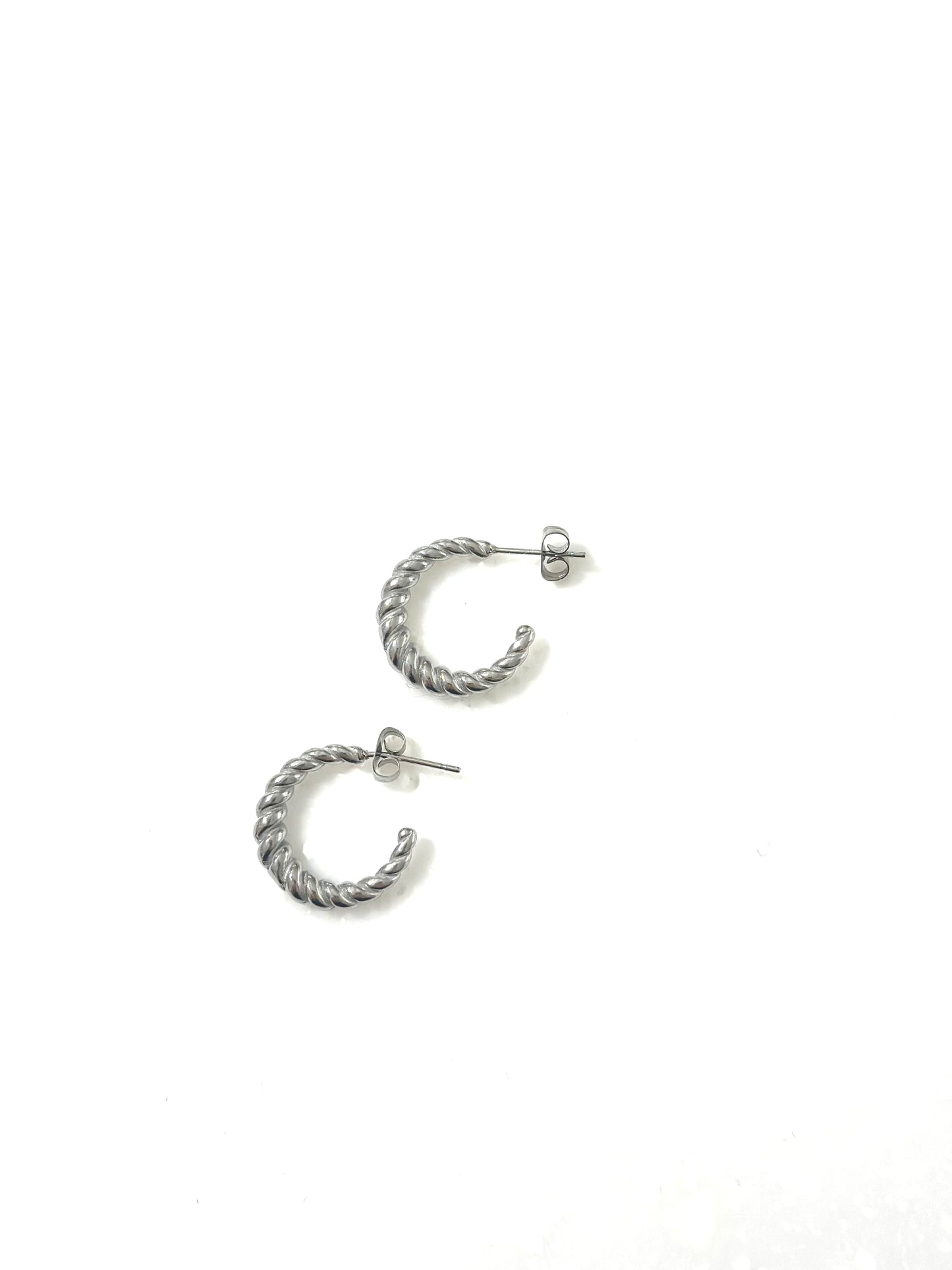 Silver Rope Earring