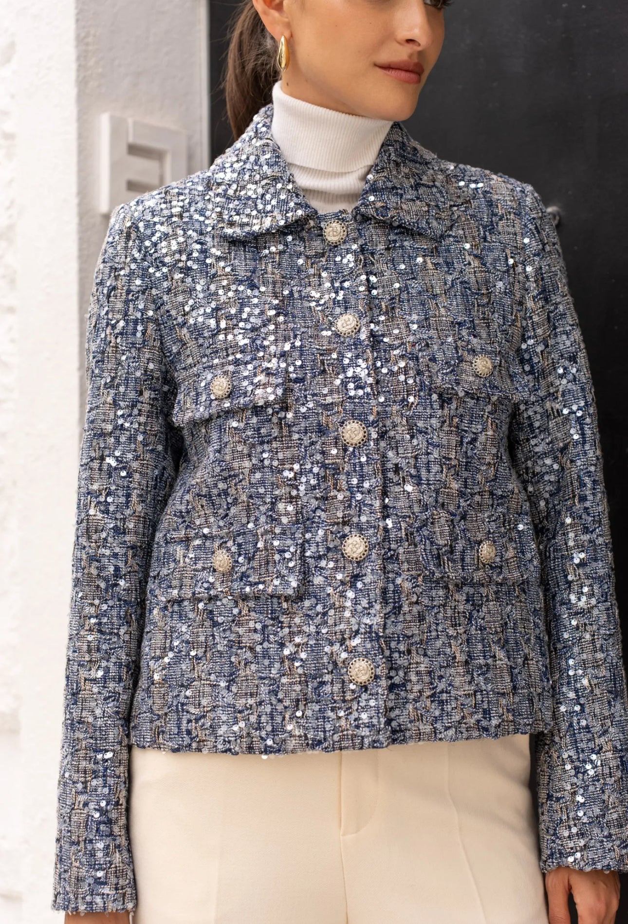 The Biba Denim Button Jacket