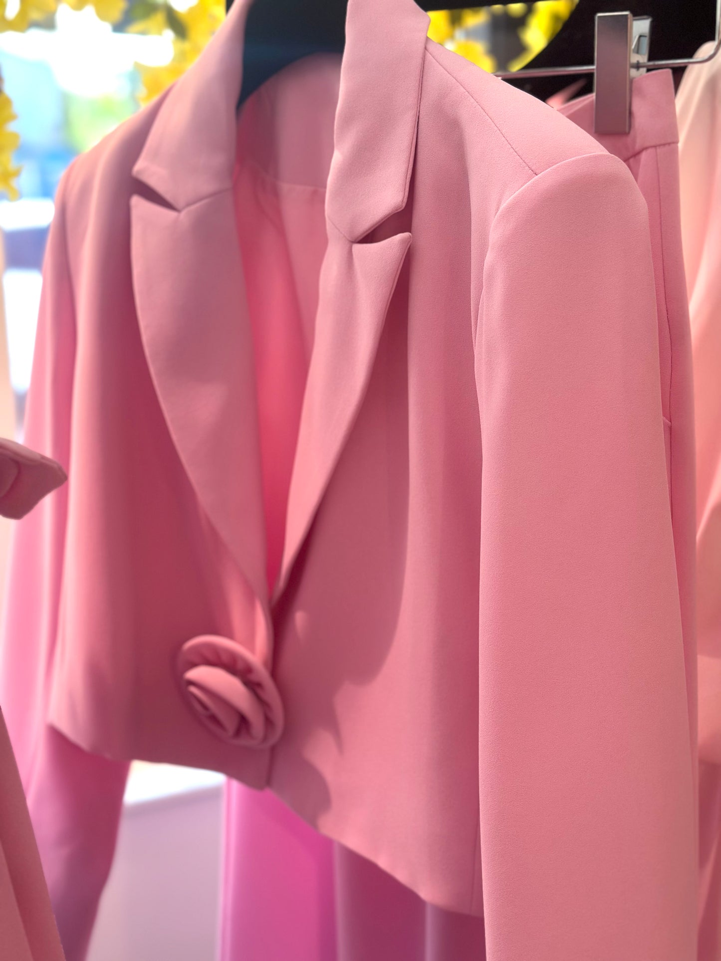 The Rose Jacket in Bubblegum Pink