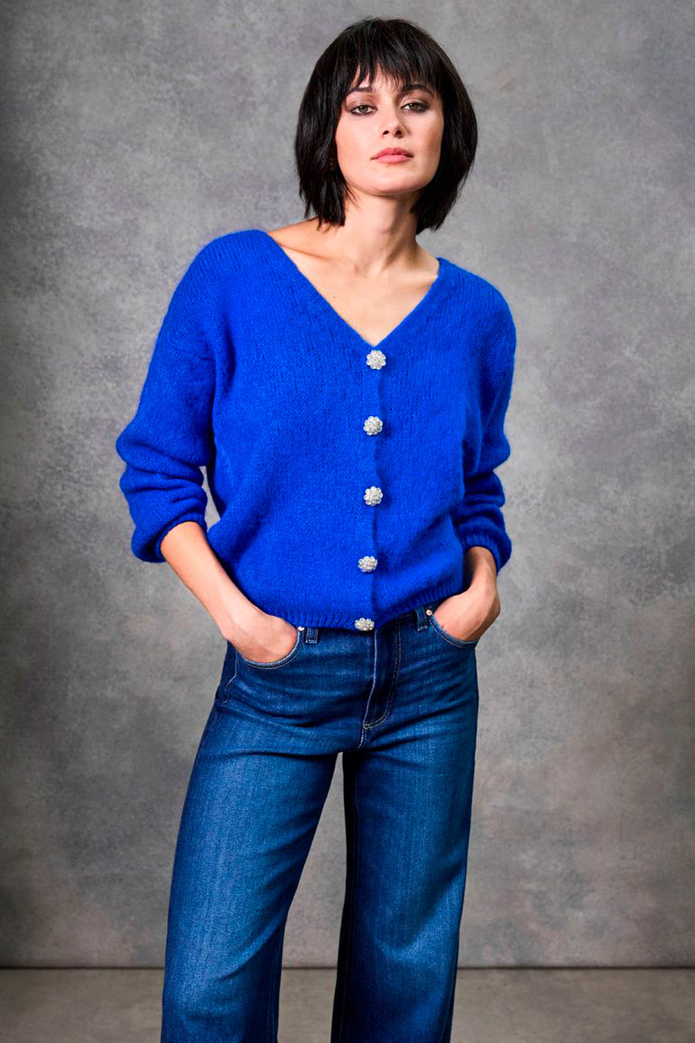 The Gabrielle Crystal Cardigan