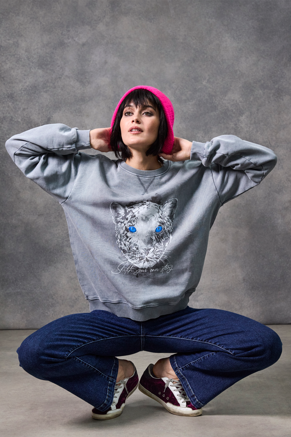 The Bianca V Neck Panther T-Shirt