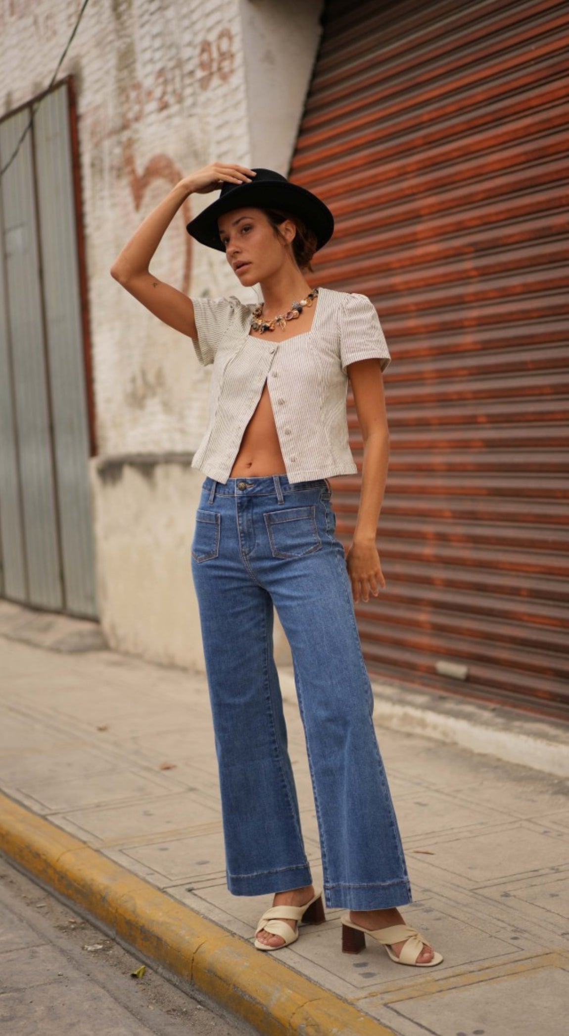 The Angelina Wide Leg Flare