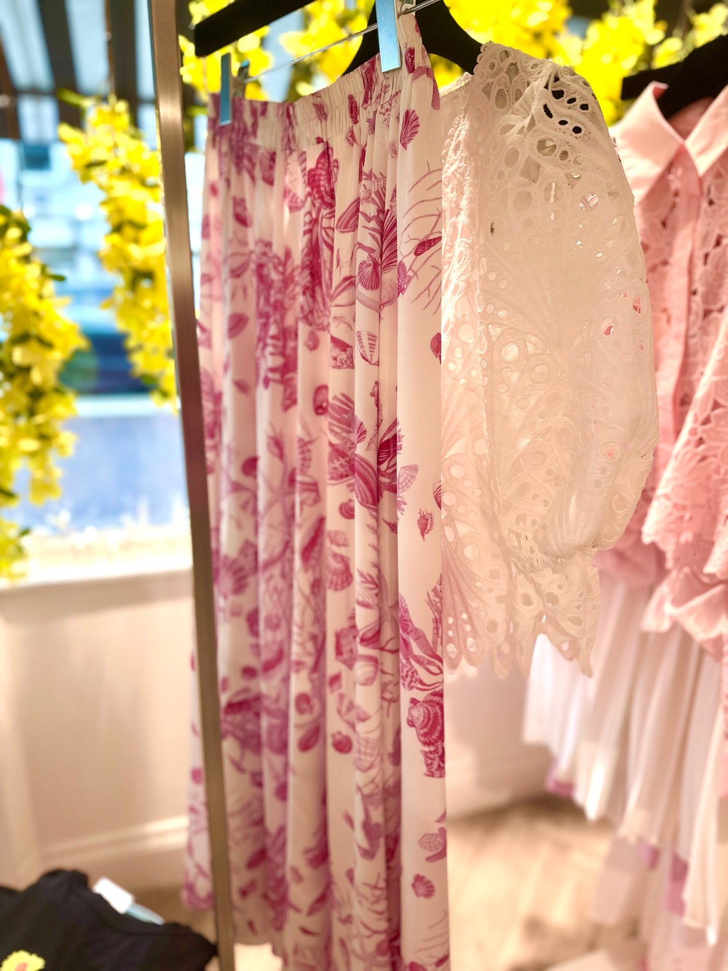 The Phoebe Seashell Skirt in Pink