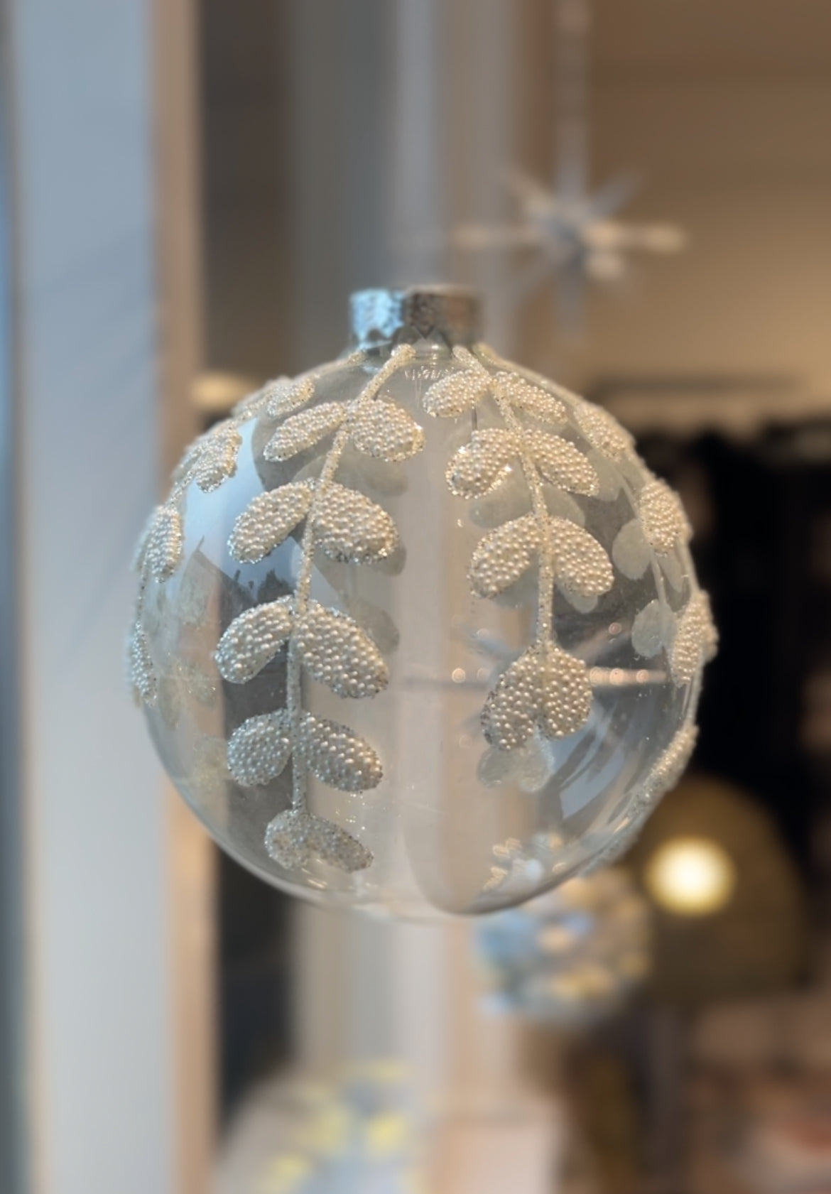 Glass Leaf Bauble