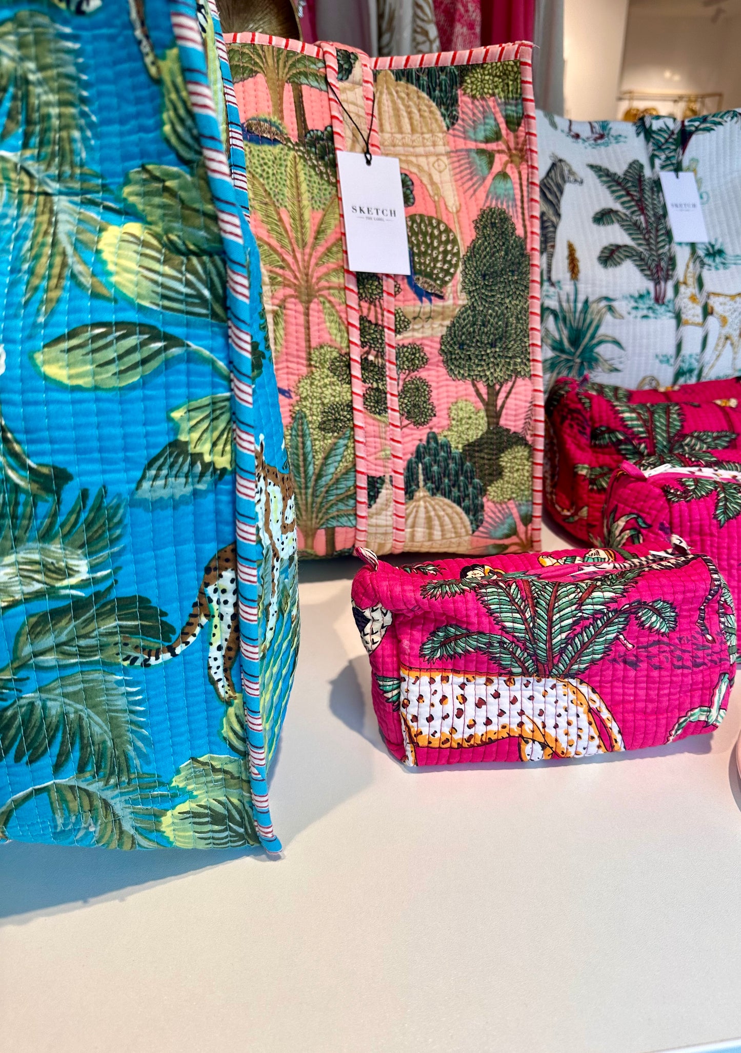 The Bea Palm Trilogy Cosmetic Bag
