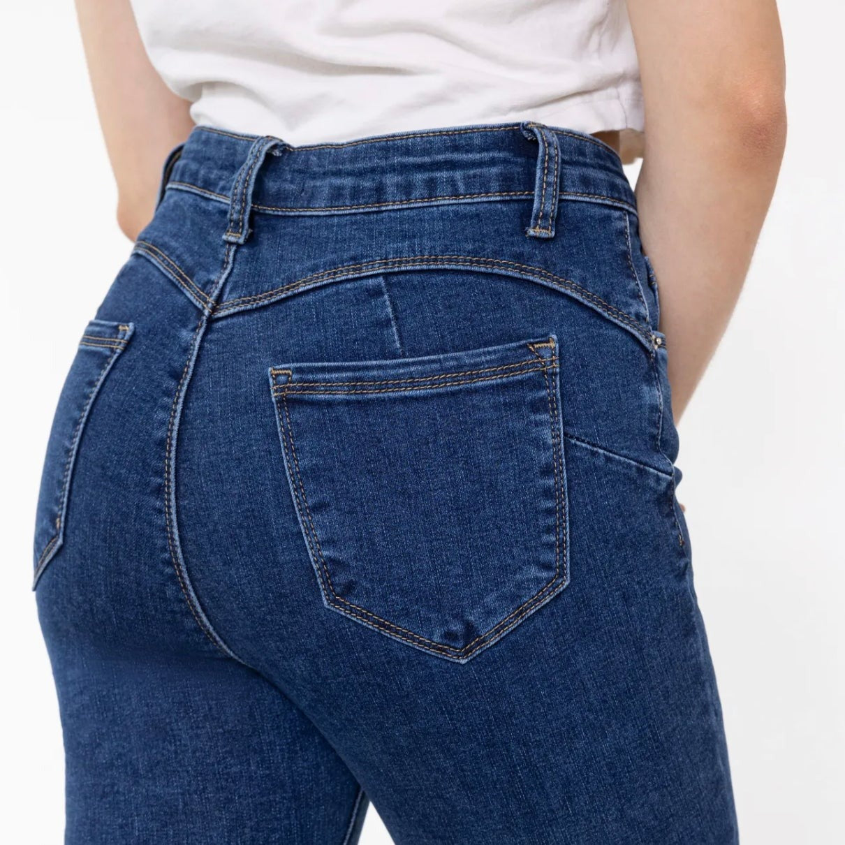Blue Denim Flare Jeans