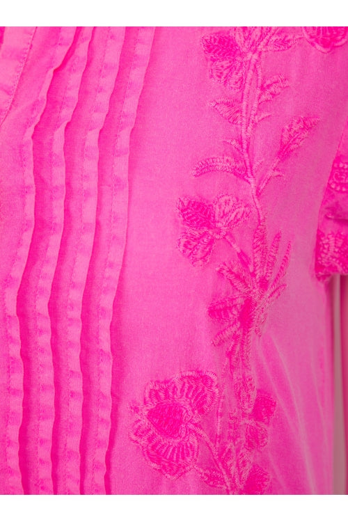 The Salma Dress in Neon Pink