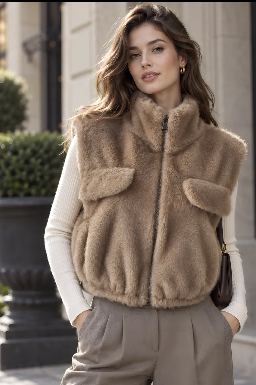 The Ginny Faux Fur Gilet