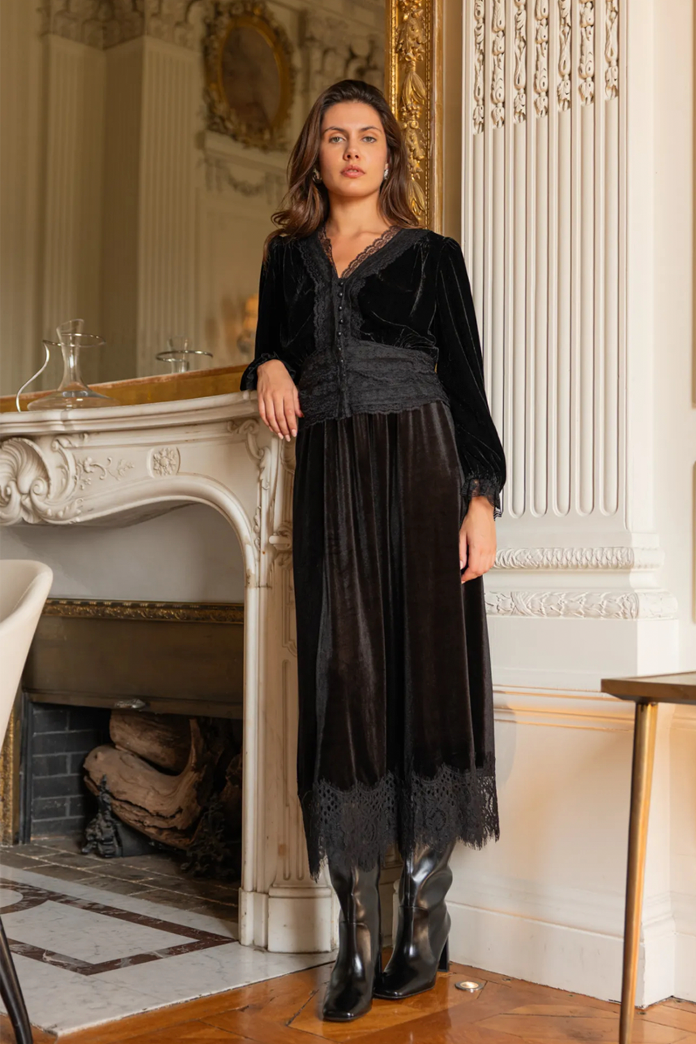 The Velvet Button Top