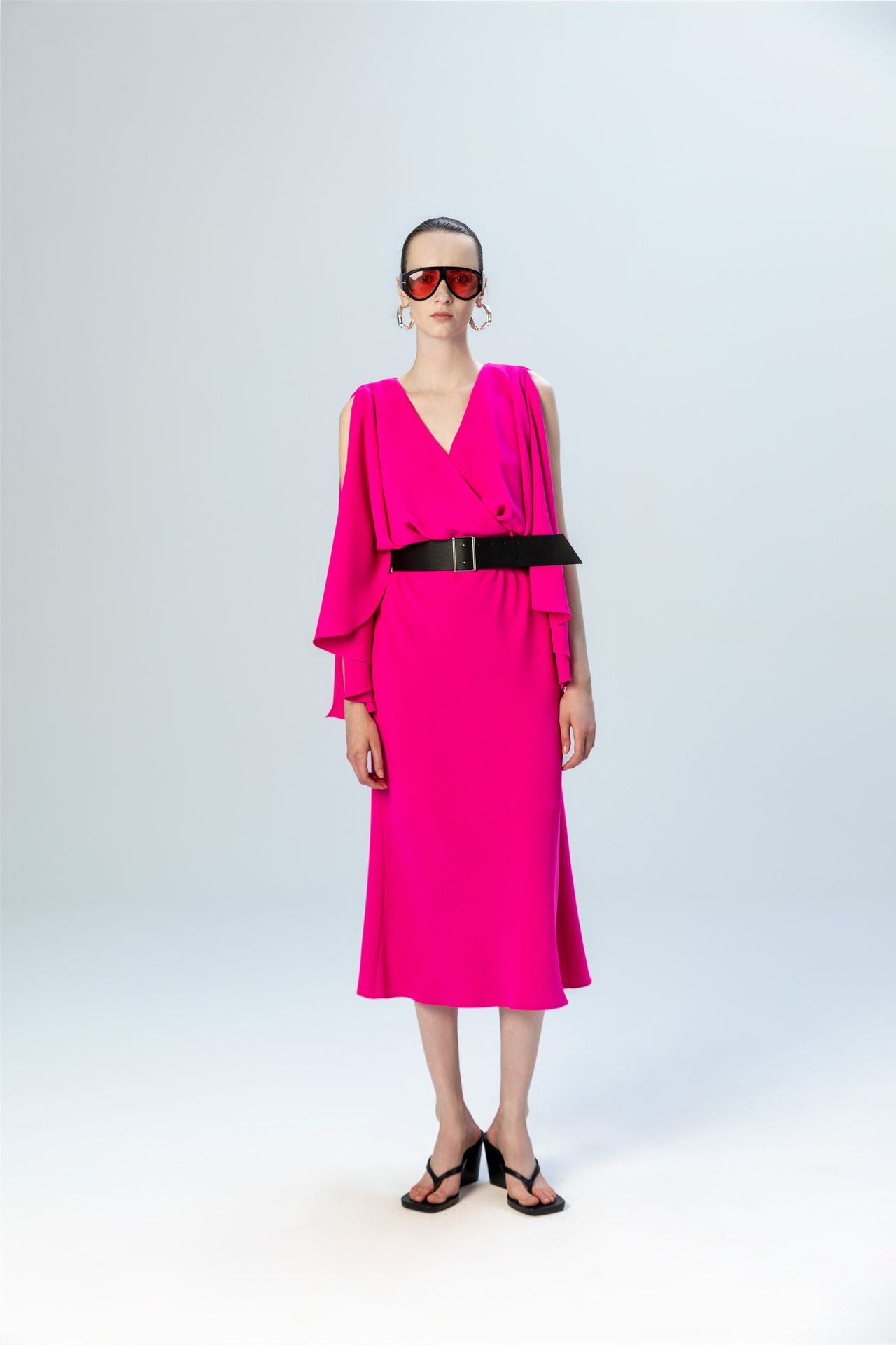 The Frida Dress in Hot Pink