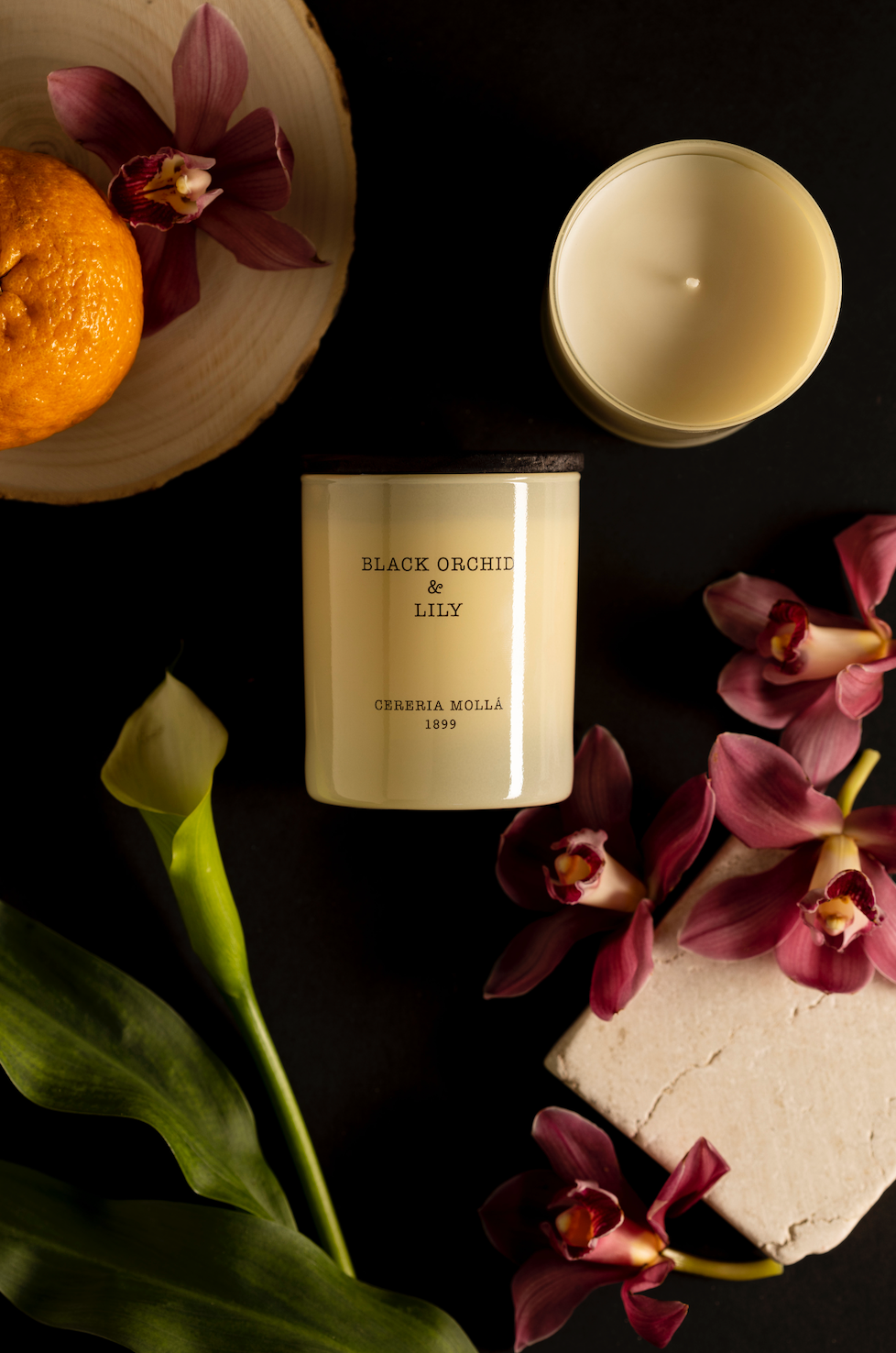 Black Orchid and Lily Candle