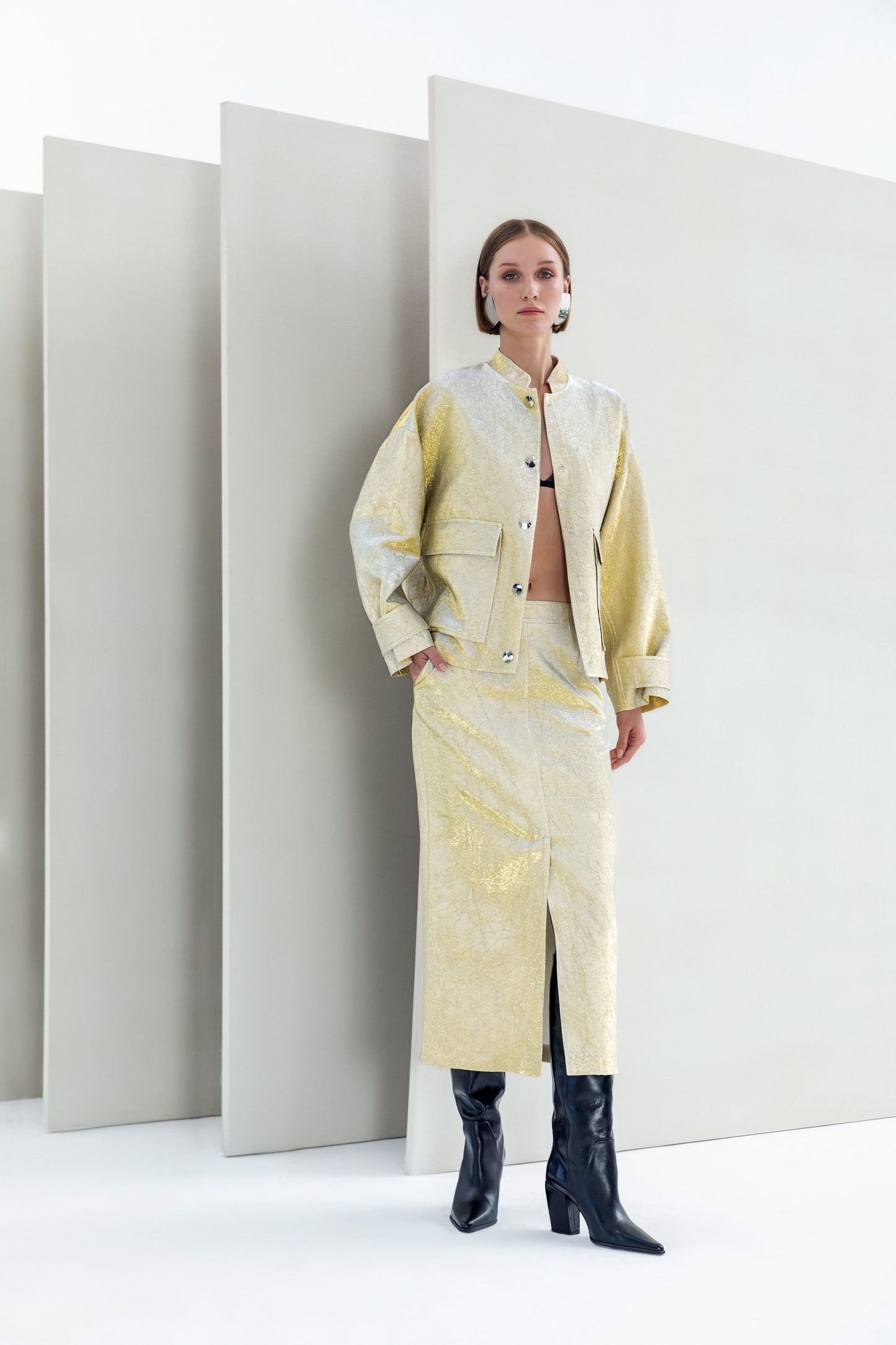 Kyla Liquid Gold Bomber