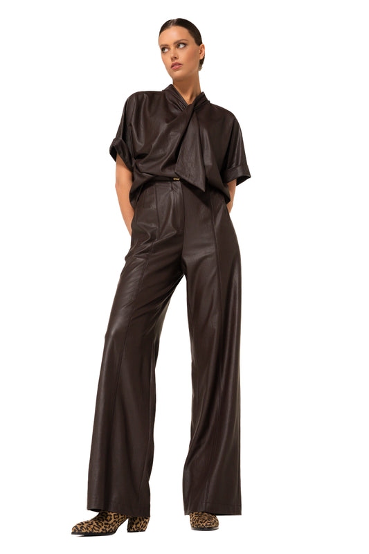The Bianca Leather Top