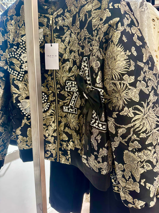 The Metalic Jaquard Bomber