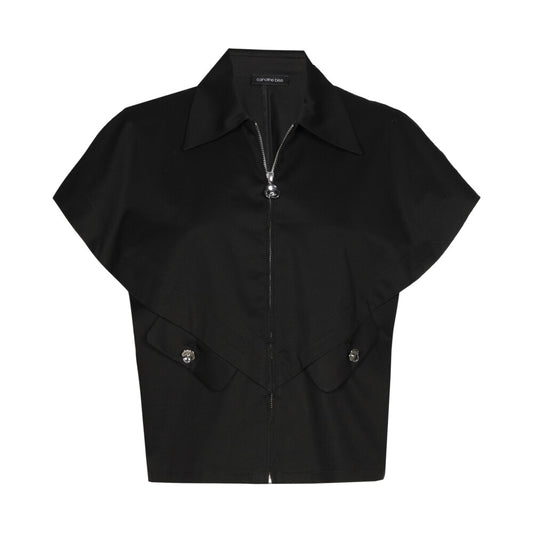 The Zanka Black Zip Top
