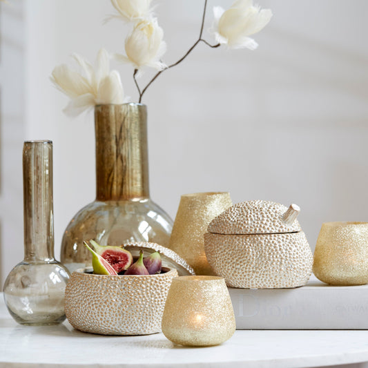 Deco Trinket Box in French Ivory